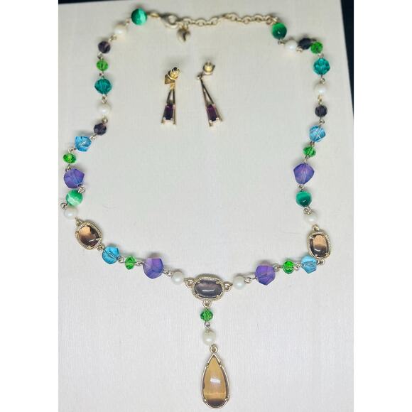 Carol Lee necklace, Vintage earrings vintage necklace, vintage jewelry, - Picture 2 of 2